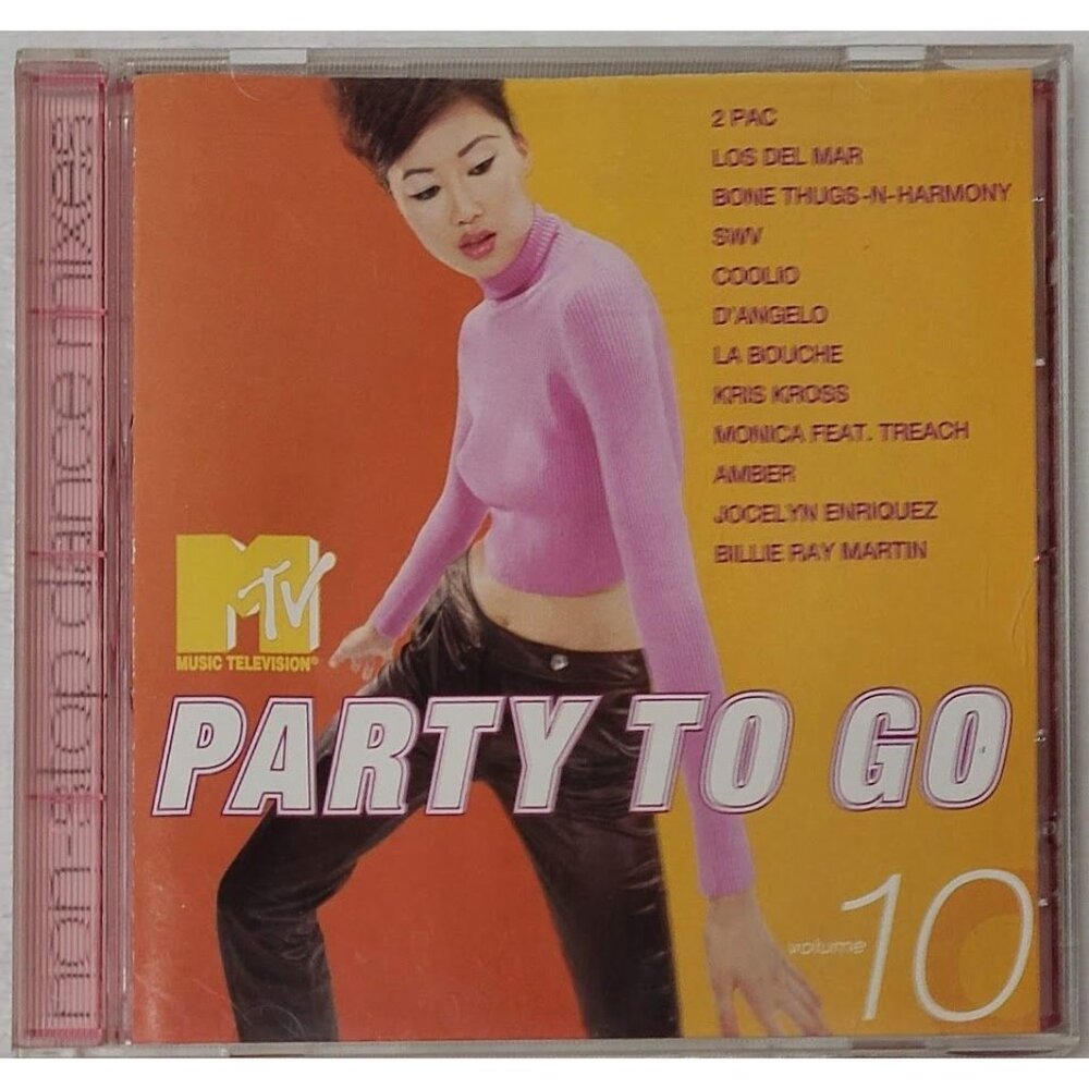 MTV Party To Go Volume 10 Tommy Boy 1168 CD 1996 2 Pac Coolio Amber La Bouche